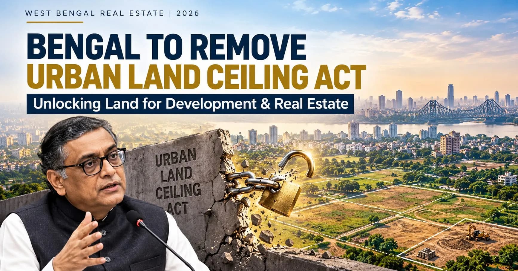 Urban Land Ceiling Act Repeal 2026: Why Bengal's Biggest Land Reform Could Reshape Siliguri & North Bengal Real Estate
